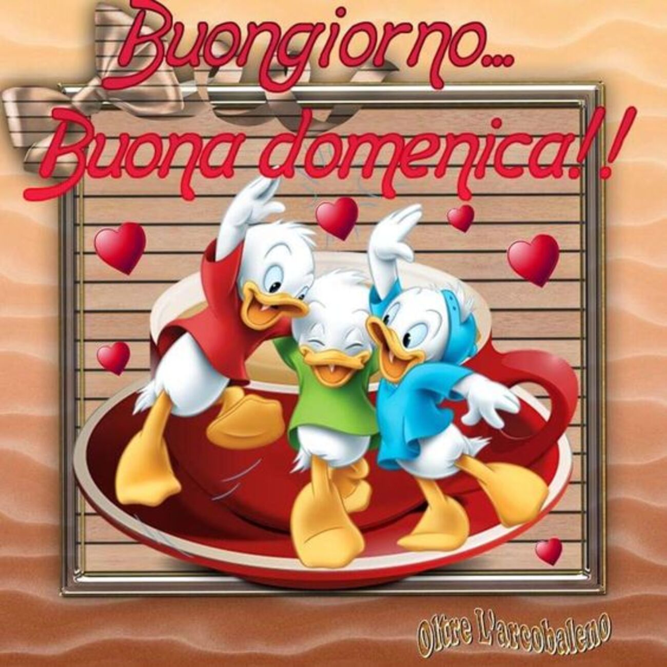 Buongiorno buona domenica Qui Quo e Qua