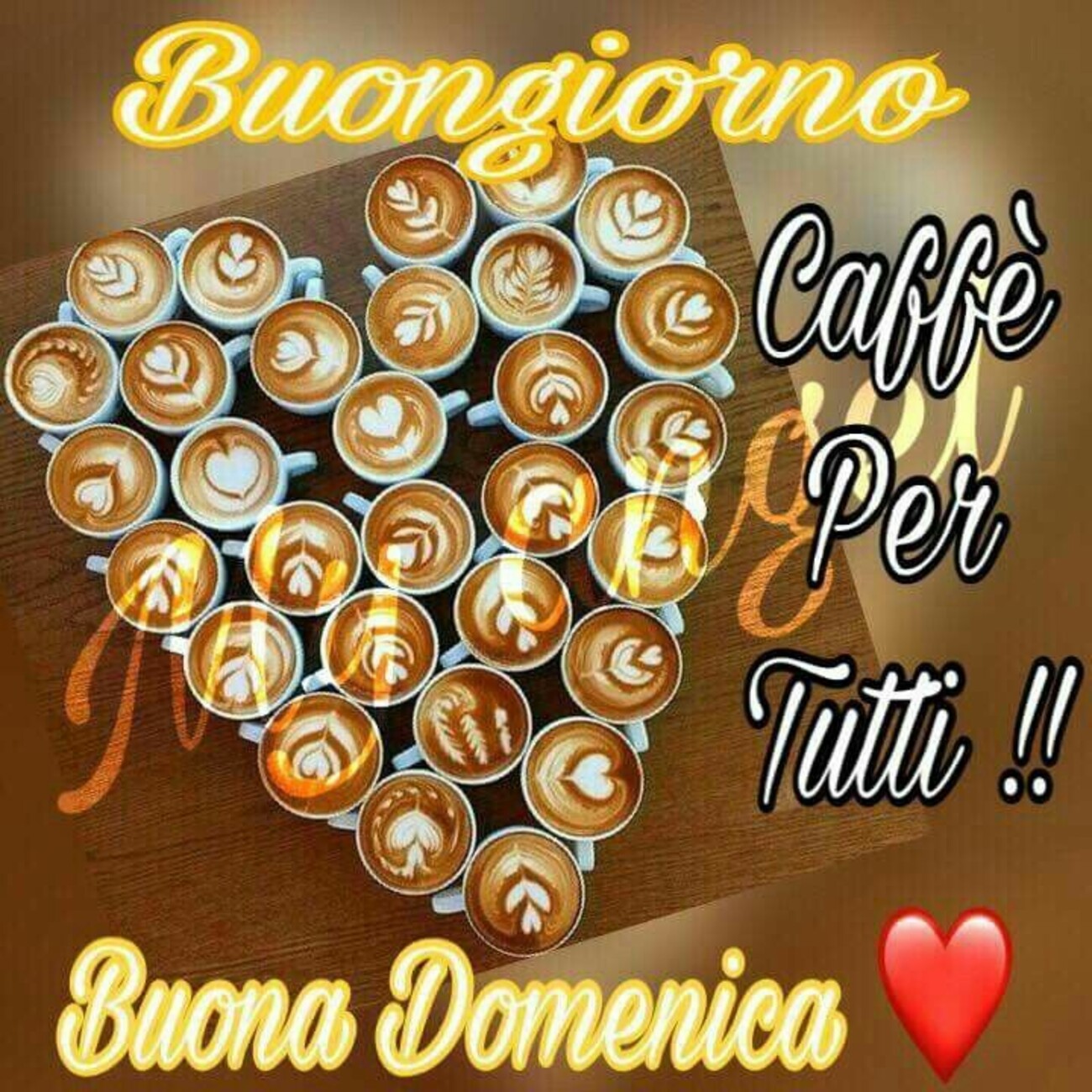 Buongiorno buona domenica caffè per tutti