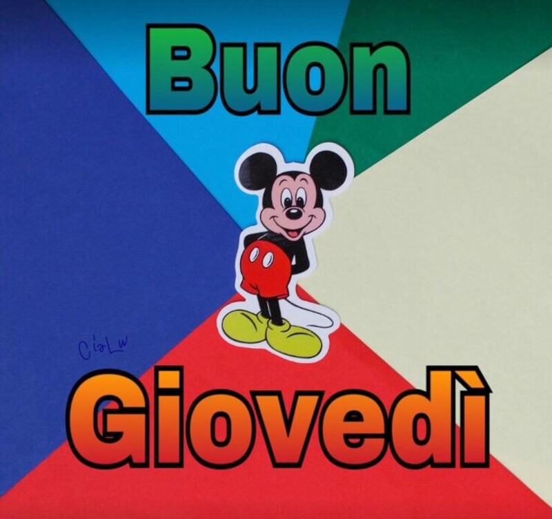 Ciao ti auguro un buon giovedì 9