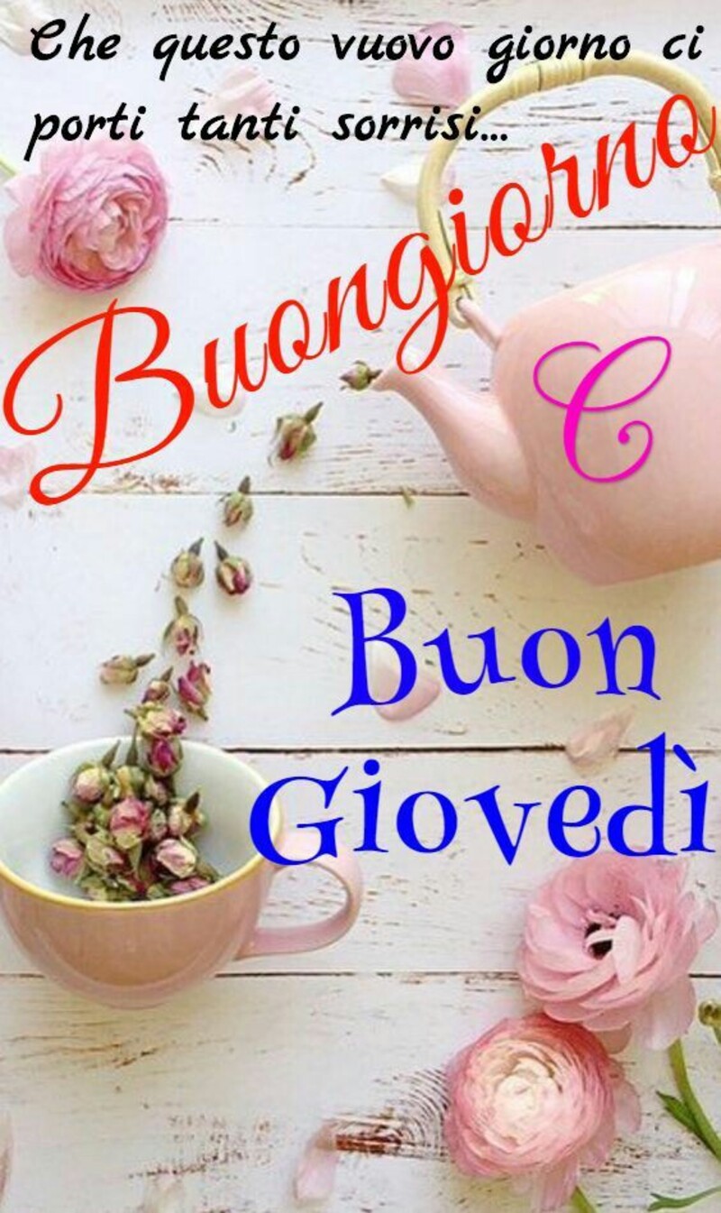 Frasi e immagini di buongiorno buon giovedì Pinterest 1