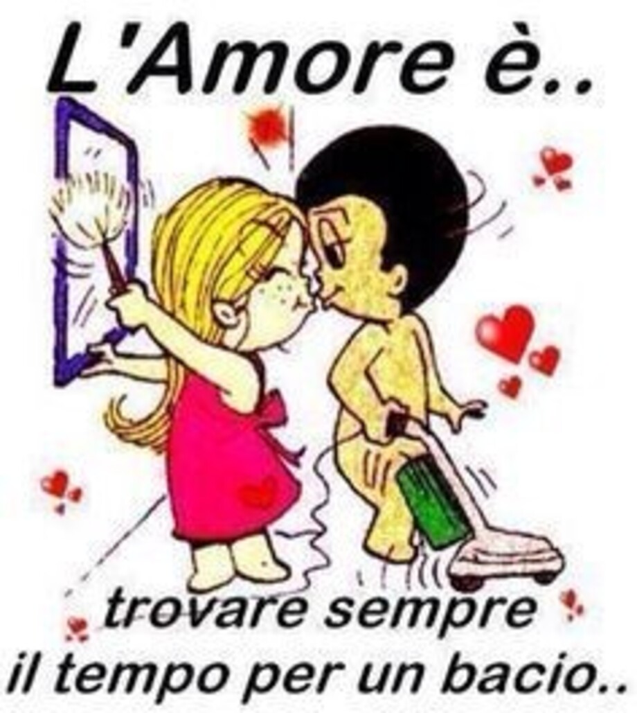 L'amore è trovare sempre il tempo per un bacio