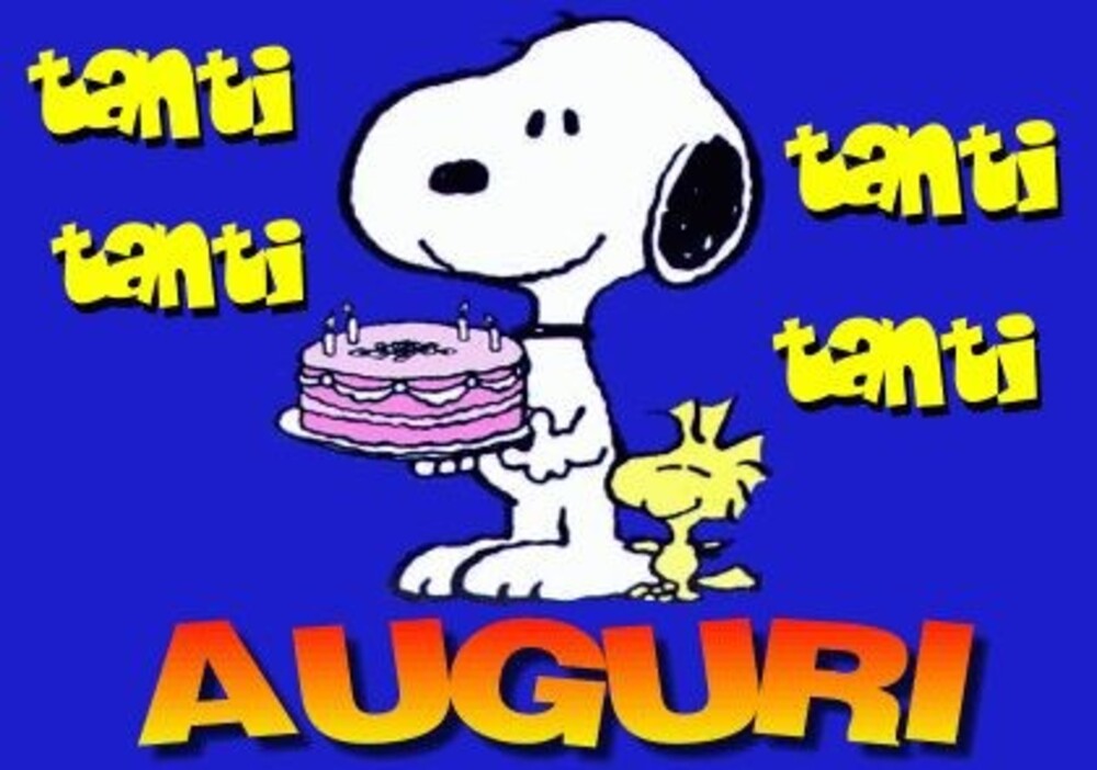 Tanti auguri di buon compleanno da Snoopy