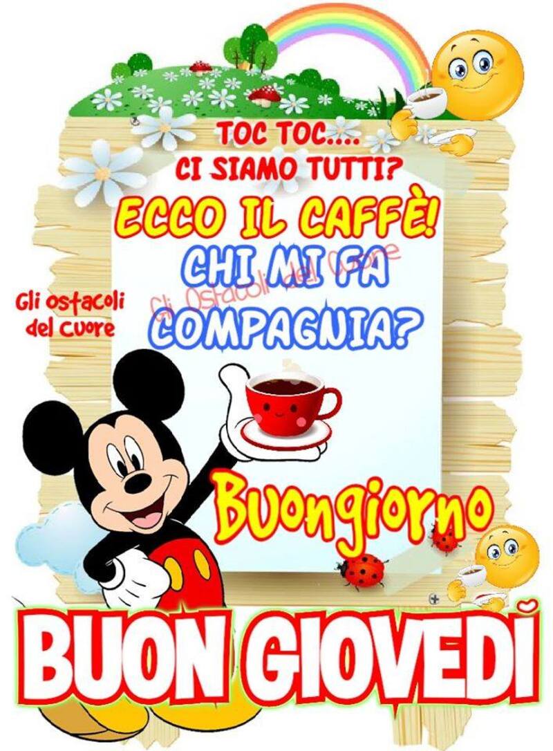 Topolino buon giorno buon giovedì