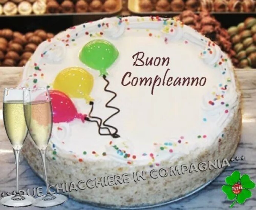 Torta di buon compleanno