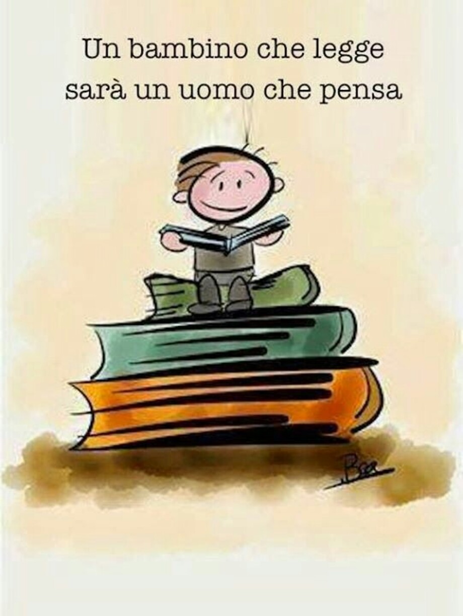 Un bambino che legge sarà un uomo che pensa