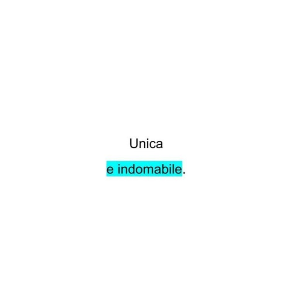 Unica e indomabile