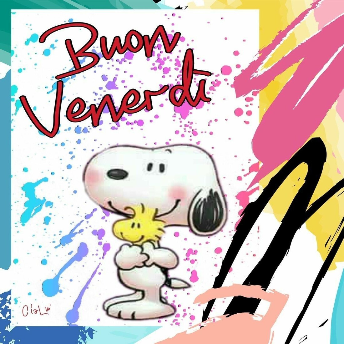 Vignette Snoopy buon venerdì buongiorno (3)