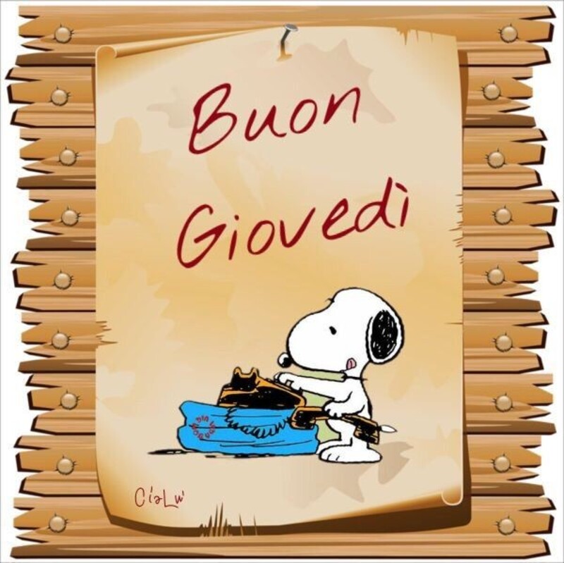 Vignette di Snoopy con buon giovedì (1)