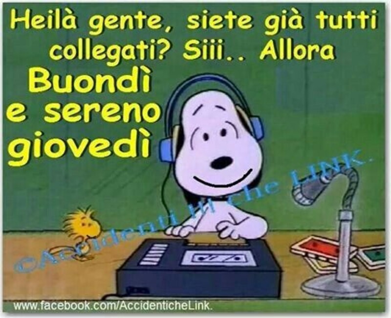 Vignette di Snoopy con buon giovedì (2)