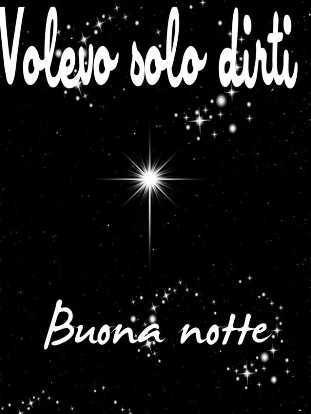 Volevo solo dirti buona notte