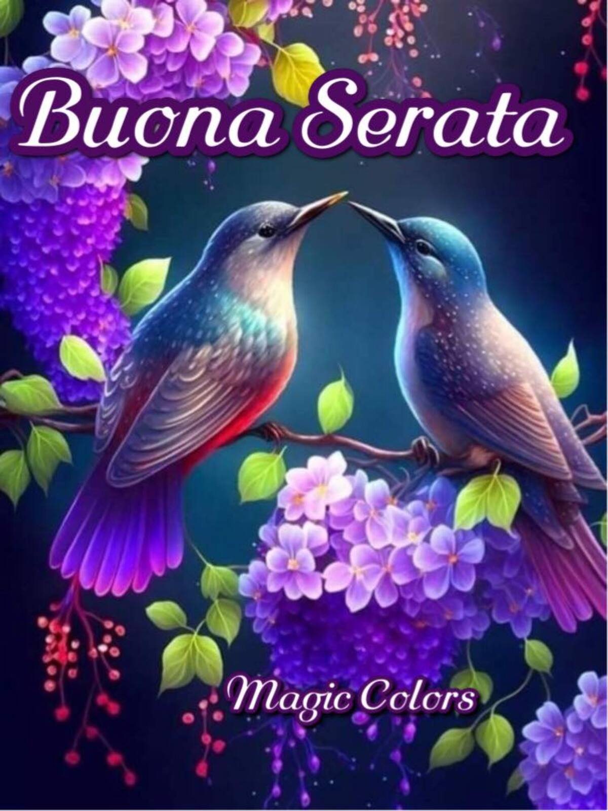 Buona Serata uccellini colorati