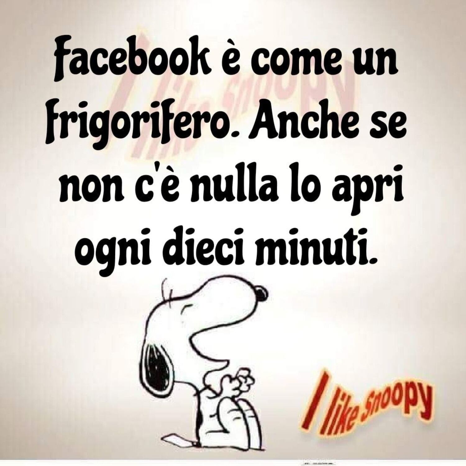 Facebook è come un frigorifero anche se non c'è nulla lo apri ogni dieci minuti