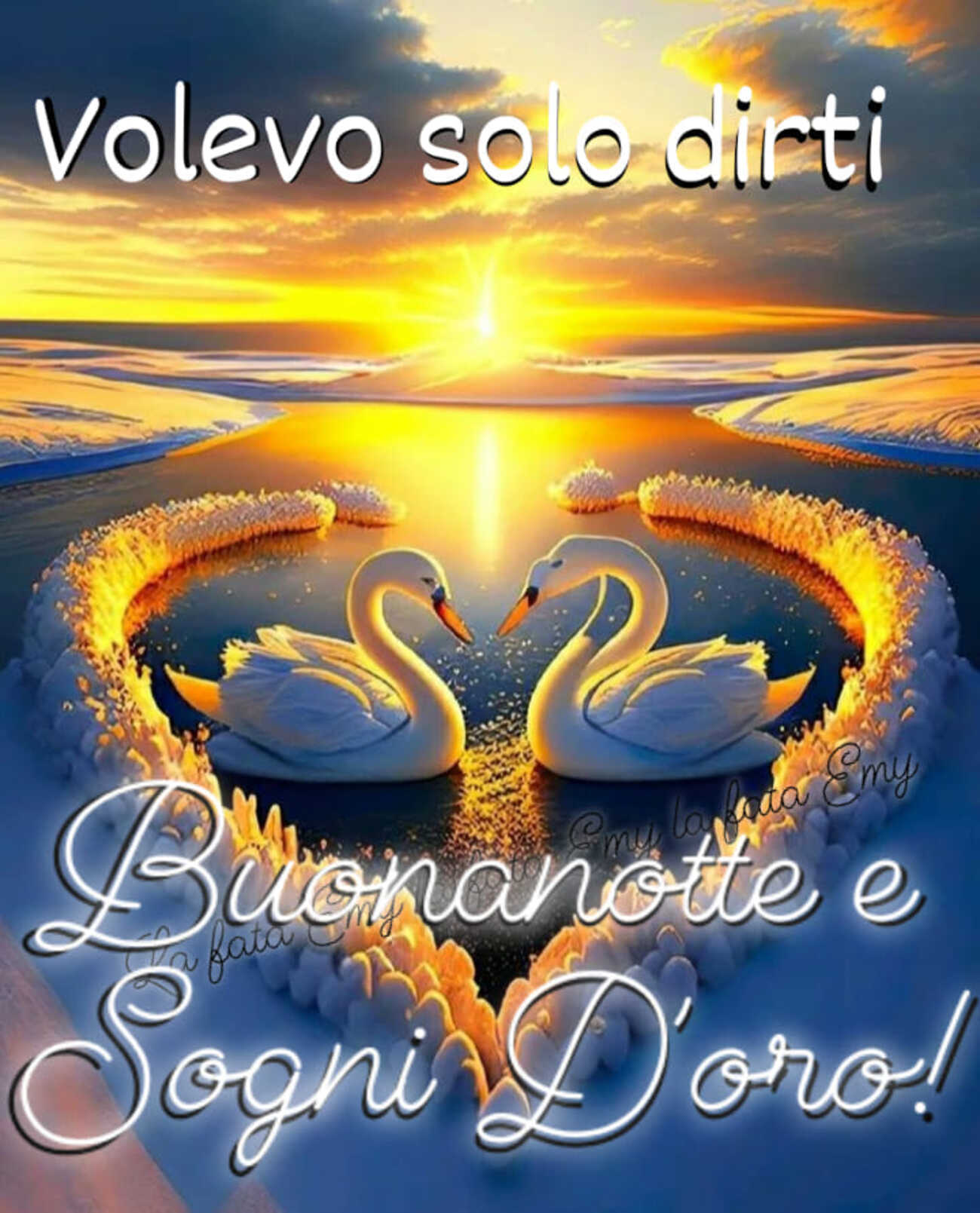 Volevo solo dirti buonanotte e sogni d'oro