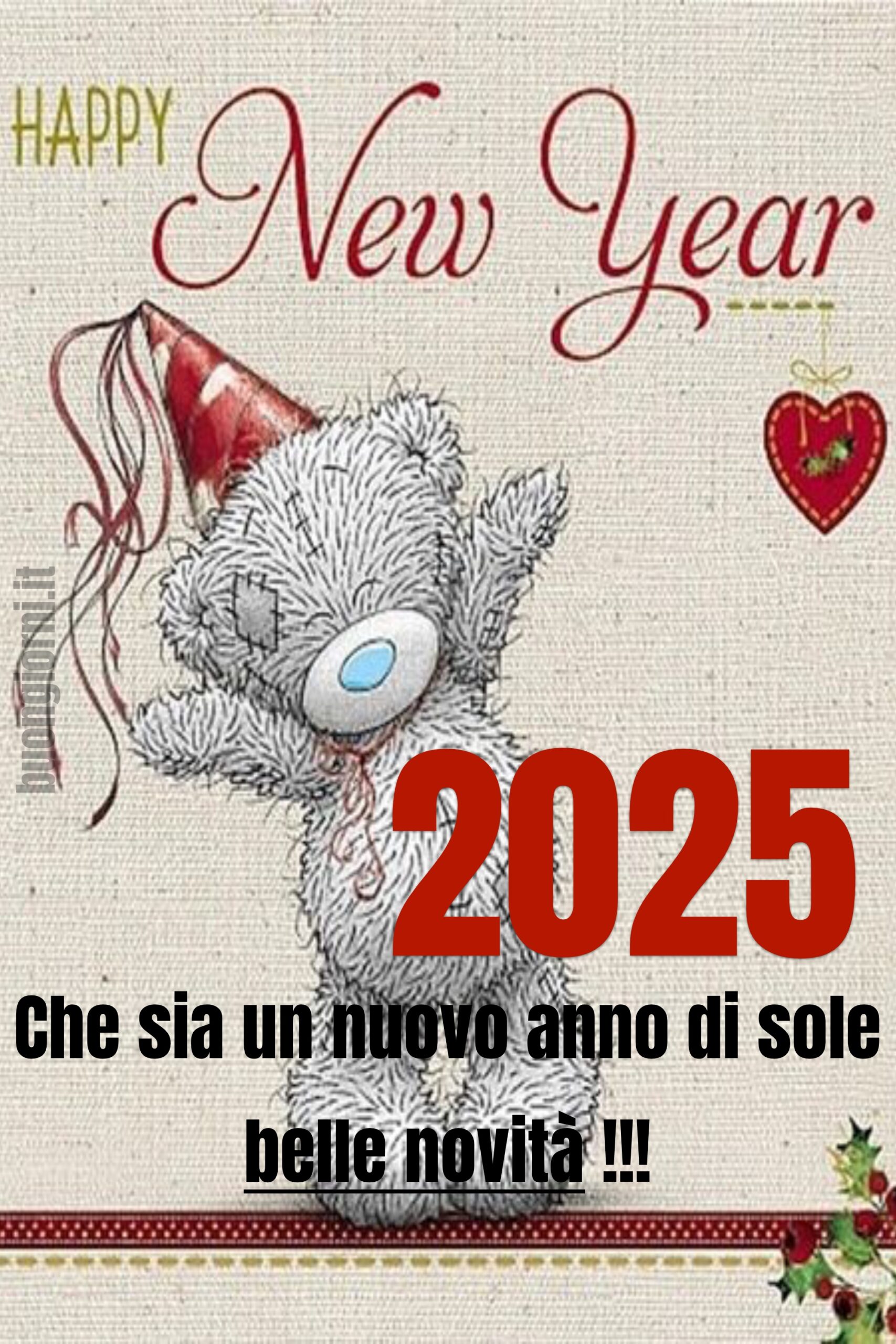 Happy New Year 2025! Che sia un nuovo anno di sole belle novità !!!