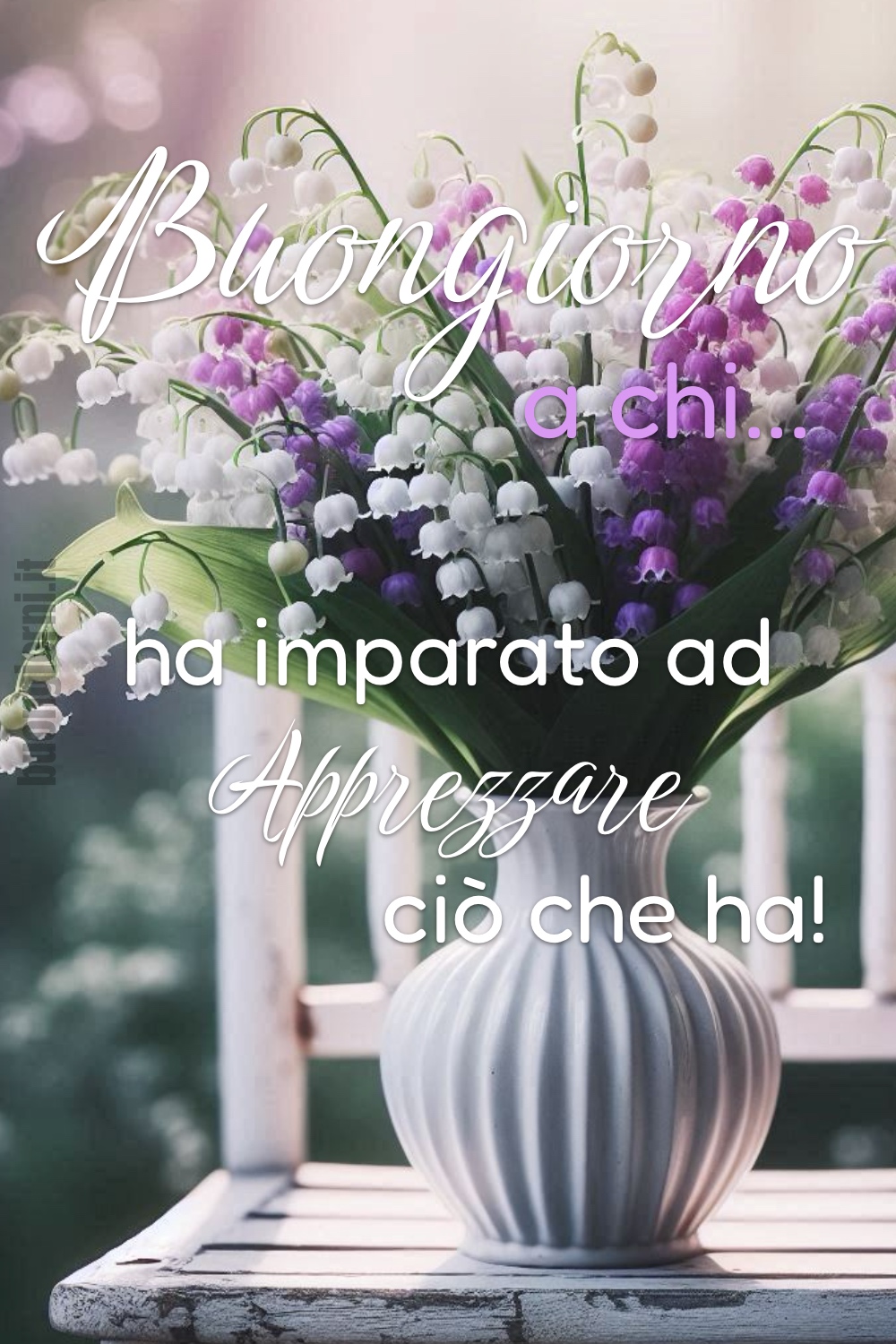 Buongiorno a chi... ha imparato ad Apprezzare ciò che ha!